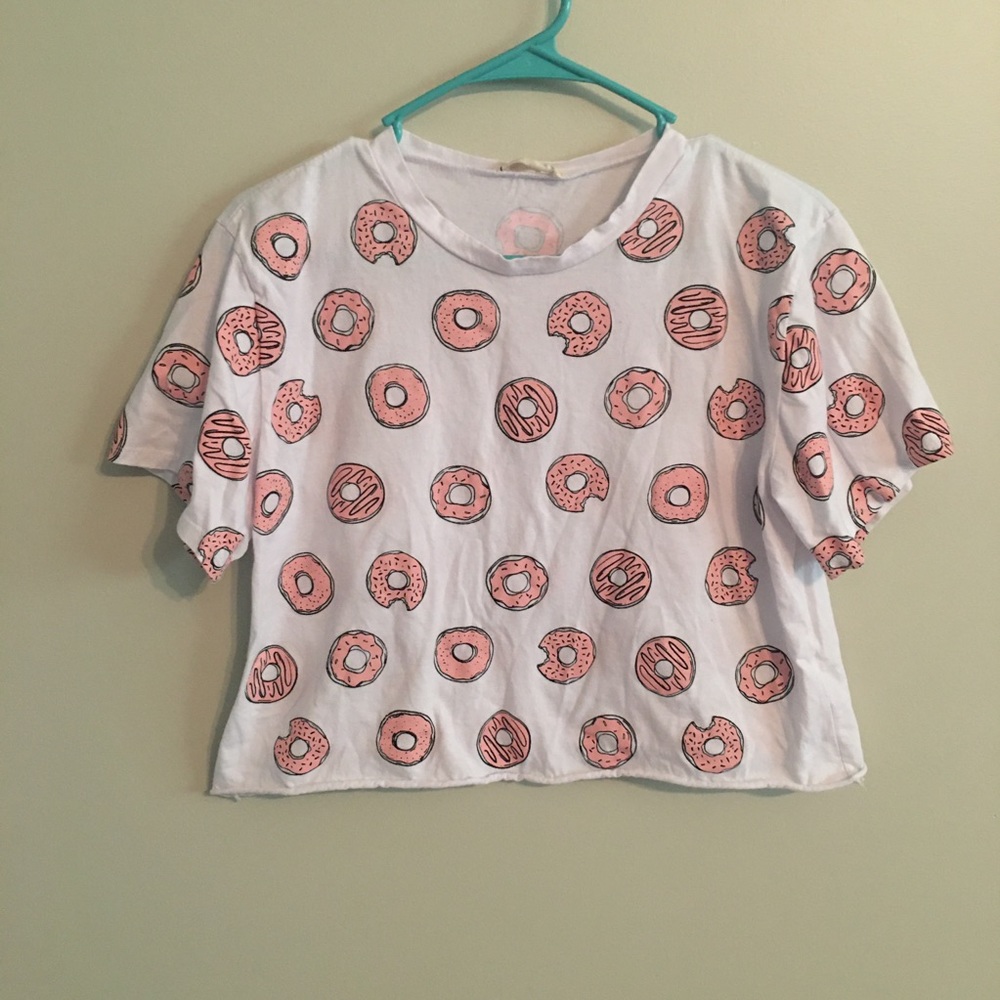 French Pastry Donut Crop Top